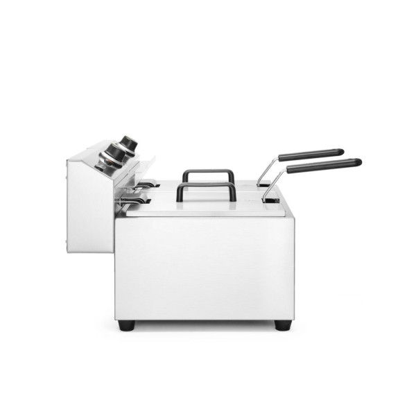 Olajsütő Profi Line - 2 x 8 L, HENDI, Profi Line, 16L, 230V/7000W, 605x460x(H)369mm 207307