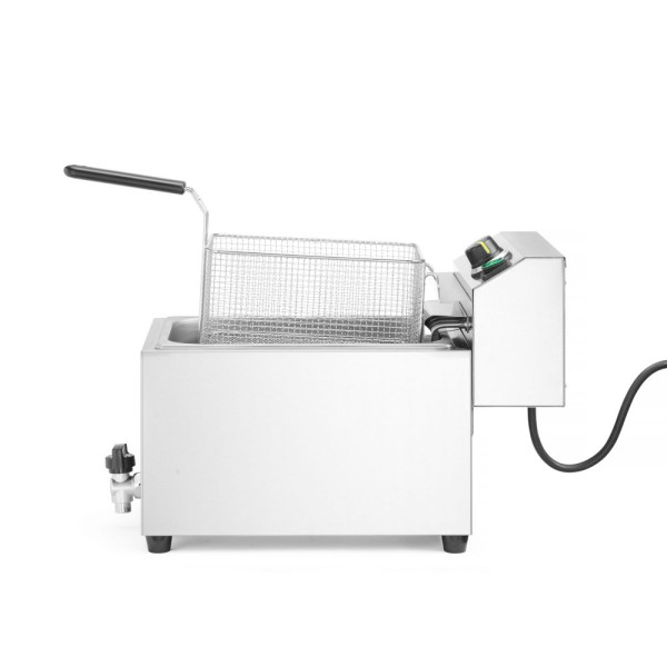 HENDI GOLIATH olajsütő leeresztő csappal, HENDI, 10L, 400V/10200W, 300x585x(H)392mm 209431