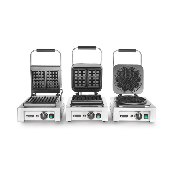 Gofrisütő 'Liège’, HENDI, 230V/1500W, 330x437x(H)251mm 212103