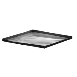 Gyorssütő tálca, tapadásmentes, HENDI, Fekete, 280x280x(H)15mm, Négyzet 219744