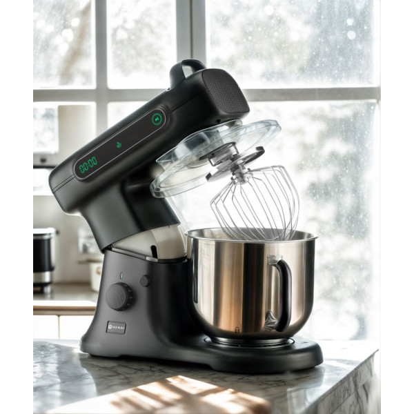 Bolygókeverő Blackbolt PRO, HENDI, 7L, Fekete, 220-240V/800W, 470x263x(H)413mm 221150