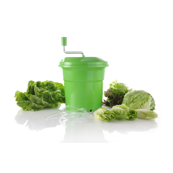 Saláta centrifuga, HENDI, 12L, Zöld, ⌀335x(H)430mm 222553