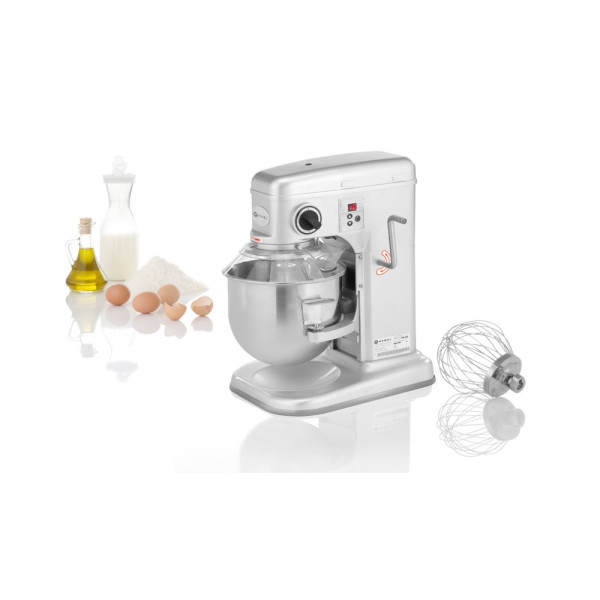 Bolygókeverő, HENDI, Kitchen Termékcsalád, 7L, Ezüst, 220-240V/650W, 317x440x(H)490mm 222829