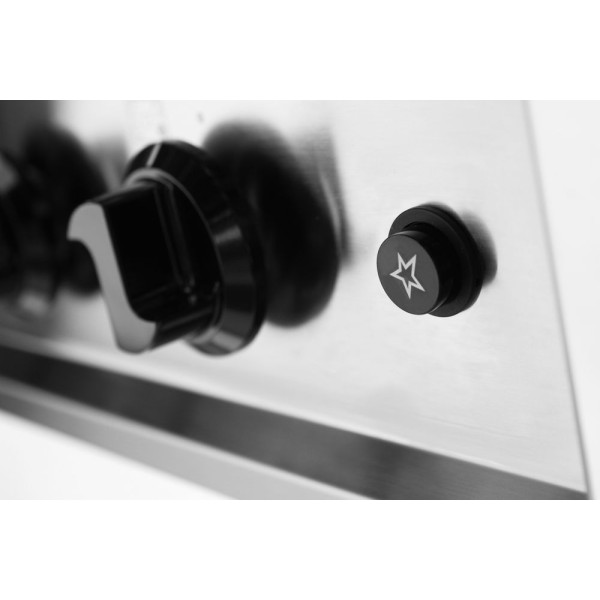 Gáztűzhely - 5 égő, nyitott keret, HENDI, Kitchen Termékcsalád, 14,3kW, 900x640x(H)910mm 225806