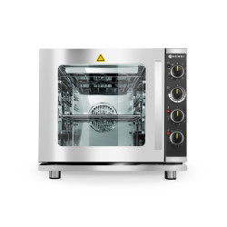 Hőlégbefúvásos gőzsütő 4x GN 2/3 grillsütővel, HENDI, Világos szürke, 230V/3000W, 625x585x(H)590mm 225929