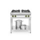 Gáztűzhely konyhai vezeték 4 égőfejes nyitott állvány, HENDI, Kitchen Termékcsalád, 19kW, 800x700x(H)900mm 227589