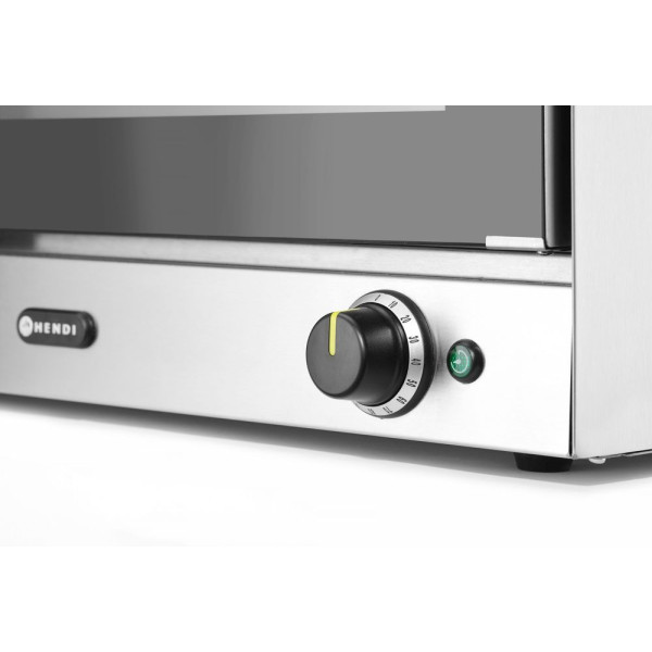 Hőlégbefúvásos sütő párásítással H100S, HENDI, GN 1/1, 230V/3500W, 699x608x(H)550mm 229873