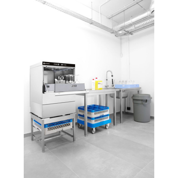 Mosogatógép 50x50 - elektronikus vezérlés, HENDI, 400V/6600W, 570x600x(H)830mm 231753