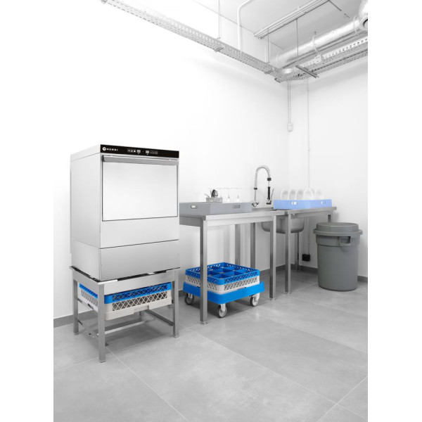 Mosogatógép 50x50 - elektronikus vezérlés, HENDI, 400V/6600W, 570x600x(H)830mm 231753