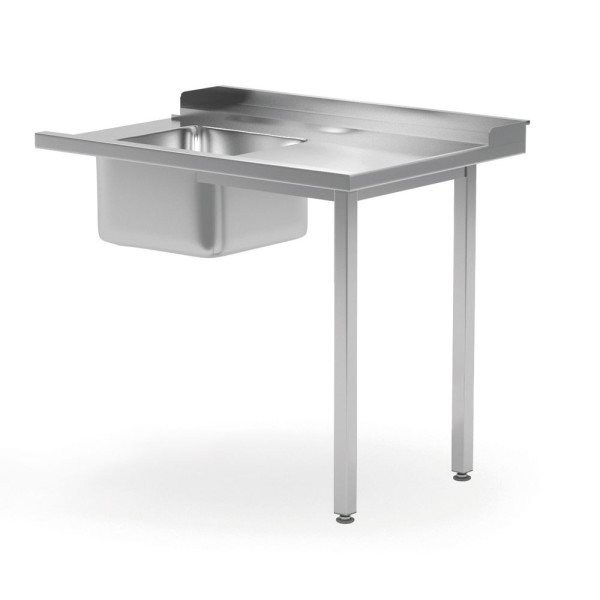 Mosogatóval ellátott asztal mosogatógéphez, HENDI, bal oldal, 1200x700x(H)850mm 231777