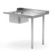 Mosogatóval ellátott asztal mosogatógéphez, HENDI, jobb oldal, 1200x700x(H)850mm 231791