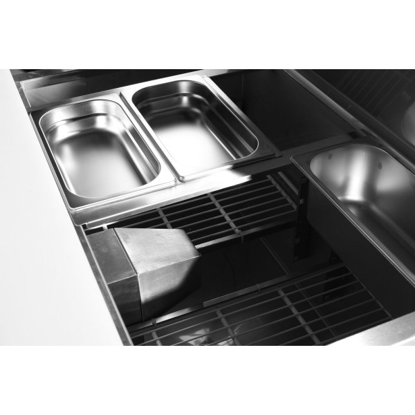 Kétajtós salátahűtő pult 300L, Arktic, 230V/310W, 912x702x(H)888mm 232804