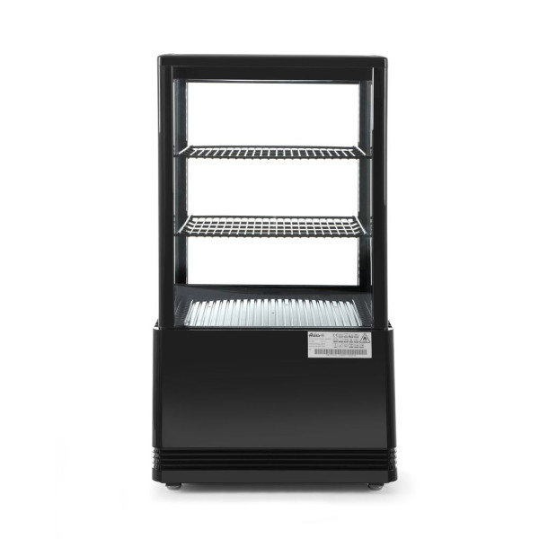 Bemutató vitrin 58L, Arktic, fekete, 230V/170W, 452x406x(H)830mm 233627