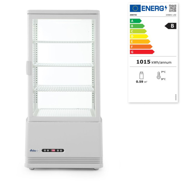 Bemutató vitrin 78L, Arktic, Fehér, 230V/170W, 444x397x(H)940mm 233641