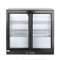 Hátsó hűtőrúd dupla tolóajtóval, Arktic, 158L, Fekete, 220-240V/160W, 900x520x(H)865mm 233917