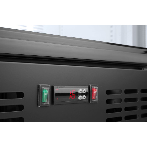 Hátsó rúdhűtő egyajtós, Arktic, 243L, Fekete, 220-240V/195W, 600x530x(H)1820mm 233924