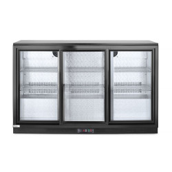 Hátsó hűtőrúd három tolóajtóval, Arktic, 254L, Fekete, 220-240V/160W, 1350x520x(H)865mm 235836