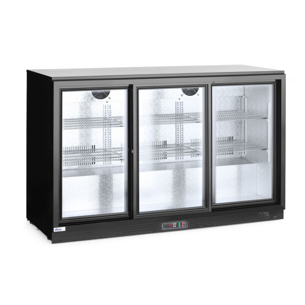 Hátsó hűtőrúd három tolóajtóval, Arktic, 254L, Fekete, 220-240V/160W, 1350x520x(H)865mm 235836