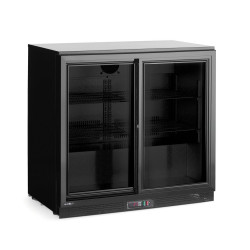 Hátsó pult alatti hűtő dupla tolóajtóval., Arktic, 158L, Fekete, 220-240V/160W, 900x520x(H)870mm 236888