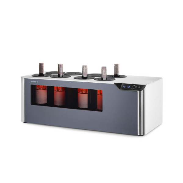 Cellar Pultra tehető borhűtő, 2 zónás, Arktic, Fekete, 220-240V/60W, 800x350x(H)293mm 237380