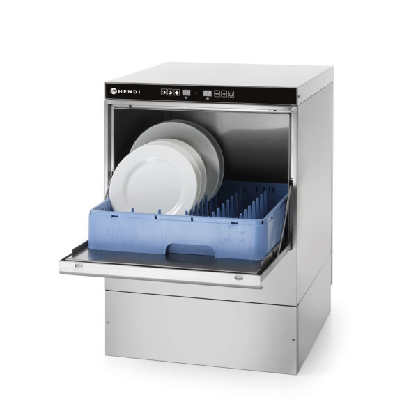 Pohár mosogatógép 50x50 - elektronikus vezérlés, HENDI, 230V/3600W, 570x600x(H)830mm 237540