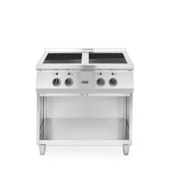 Indukciós tűzhely 4 főzőlappal, HENDI, 400V/17000W, 800x720x(H)854mm 237687