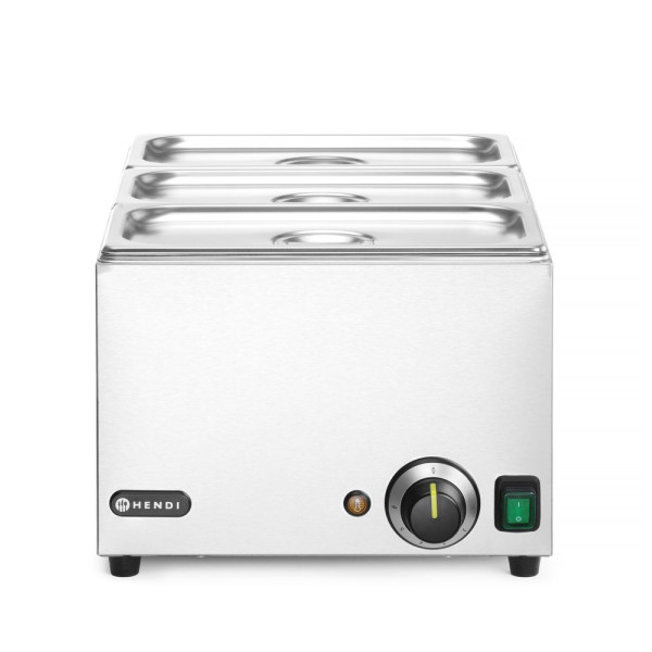 Ranger melegentartó edény szett + 3x GN 1/3 fedéllel, HENDI, GN 1/1, 230V/1000W, 590x332x(H)242mm 238967