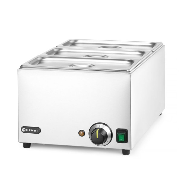 Ranger melegentartó edény szett + 3x GN 1/3 fedéllel, HENDI, GN 1/1, 230V/1000W, 590x332x(H)242mm 238967