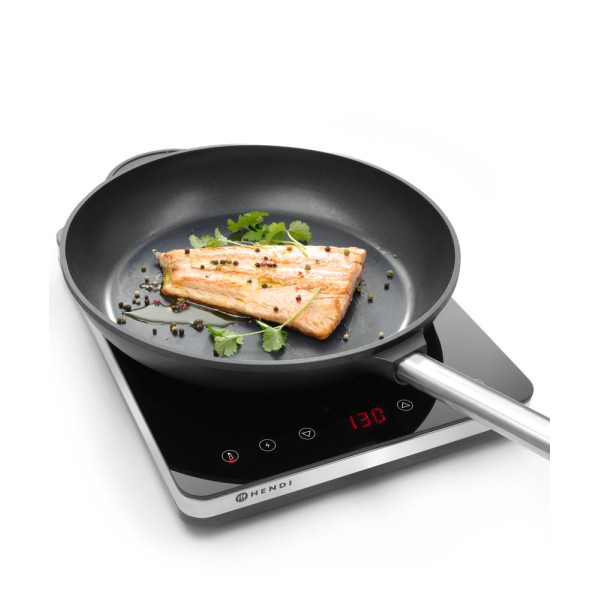 Indukciós főzőlap 2000 modell, HENDI, Kitchen Termékcsalád, 230V/2000W, 295x400x(H)42mm 239230