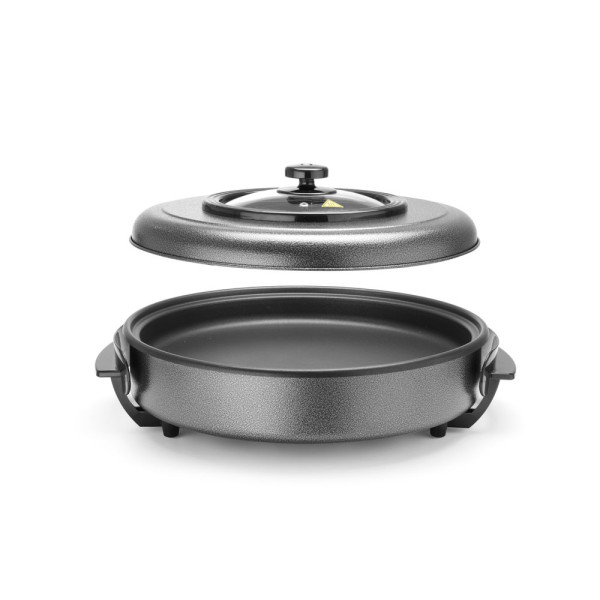 Elektromos serpenyő, HENDI, belső edény 400x(H)50mm, 230V/1400W, ⌀400x(H)190mm 239506