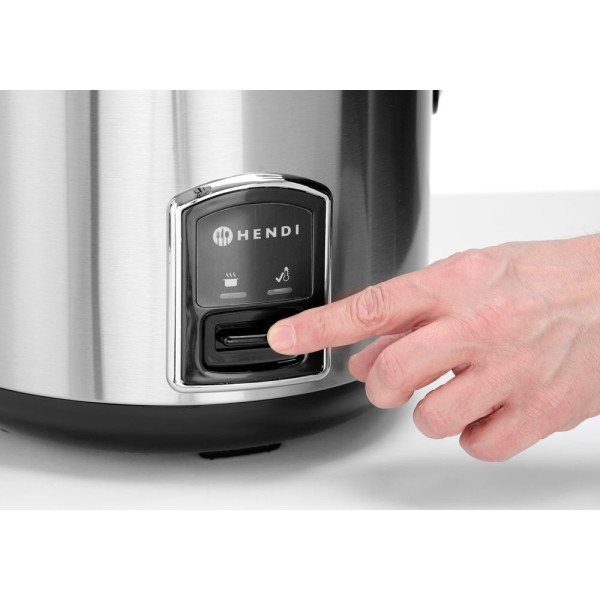 Rizsfőző gőzölő funkcióval, HENDI, Profi Termékcsalád, 1,8L, 230V/700W, ⌀280x(H)285mm 240410