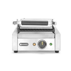 Kontakt grill - szimpla verzió, HENDI, Bordázott tetejű és aljú, 230V/1800W, 310x375x(H)216mm 263501
