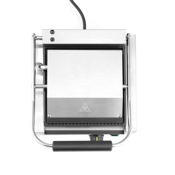 Kontakt grill - szimpla verzió, HENDI, Bordázott tetejű és aljú, 230V/1800W, 310x375x(H)216mm 263501
