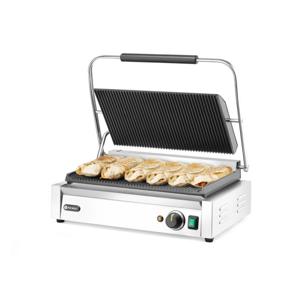 Kontakt grill Panini XL, HENDI, 230V/2700W, 548x464x(H)216mm 263624