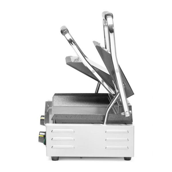 Kontakt grill - dupla verzió, HENDI, fele sima, fele bordázott, 230V/3600W, 570x375x(H)216mm 263907