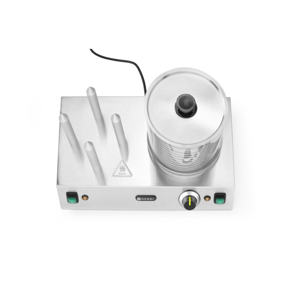 Kolbász- és Hot dog melegentartó, HENDI, 220-240V/550W, 500x310x(H)395mm 265031