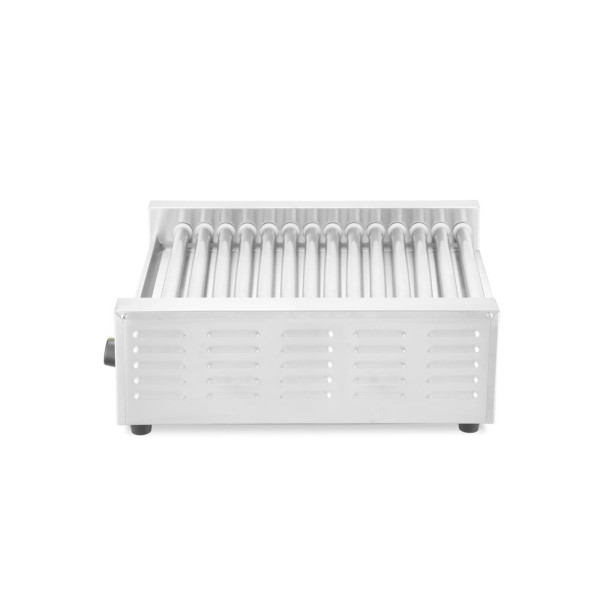 Kolbászsütő grill - 2 zónás, HENDI, 14 görgős, 230V/1230W, 566x640x(H)192mm 268667