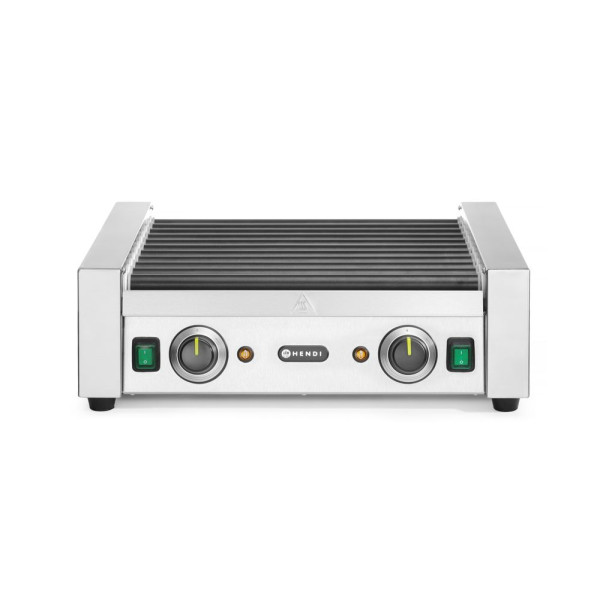 Forgóhengeres virslisütő - két zóna, HENDI, 11 henger, 230V/1180W, 530x525x(H)180mm 268704