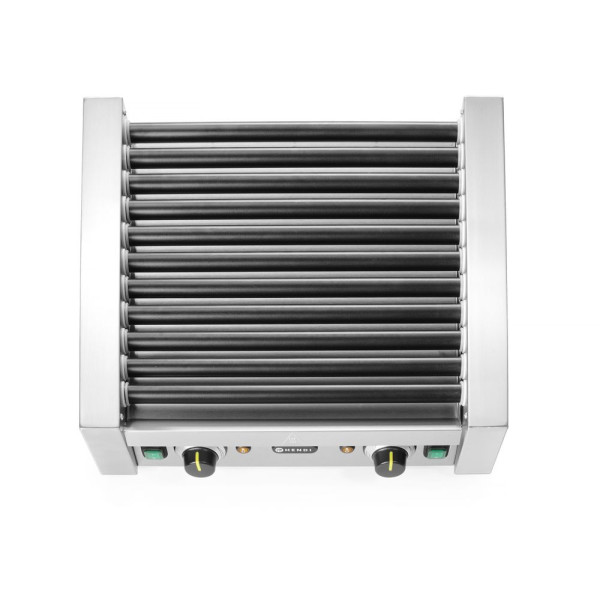 Forgóhengeres virslisütő - két zóna, HENDI, 11 henger, 230V/1180W, 530x525x(H)180mm 268704