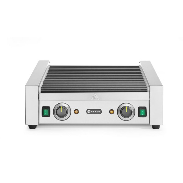 Forgóhengeres virslisütő - két zóna, HENDI, 14 henger, 230V/1480W, 520x650x(H)176mm 268735