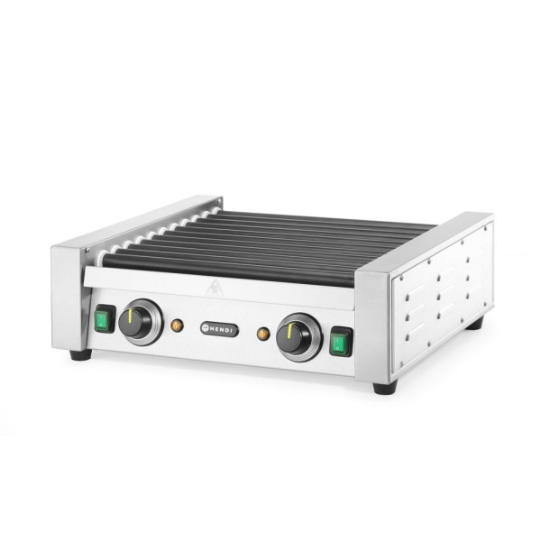 Forgóhengeres virslisütő - két zóna, HENDI, 14 henger, 230V/1480W, 520x650x(H)176mm 268735