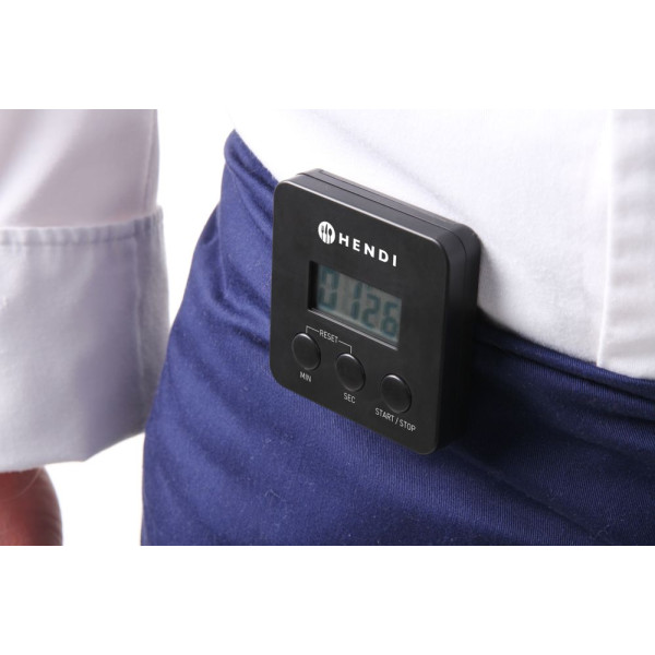 Digitális konyhai időzítő, HENDI, 67x20x(H)67mm 271155