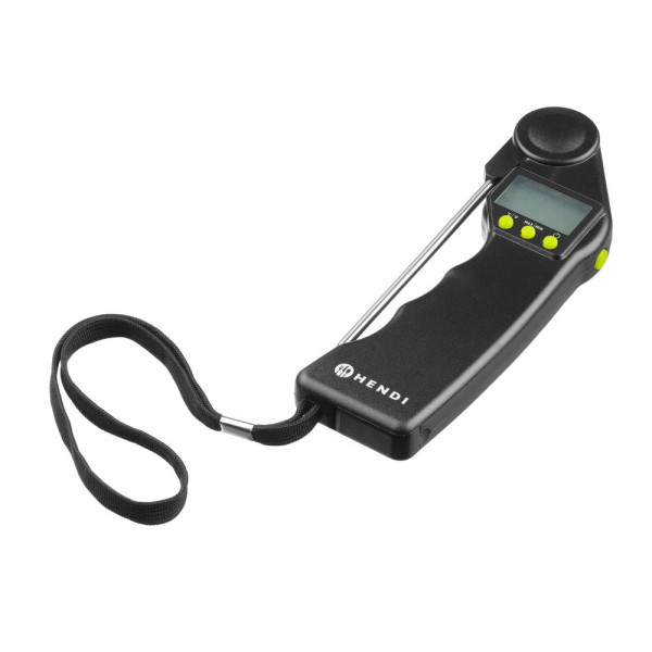 Digitális hőmérő összehajtható szondával, HENDI, Fekete, 160x55x(H)20mm 271315