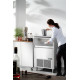 Jégkockakészítő gép beépíthető, Arktic, 220V/900W, 730x600x(H)1136mm 271360