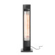 Tornado infravörös hősugárzó, HENDI, Fekete, 230V/2000W, 210x270x(H)1060mm 272435