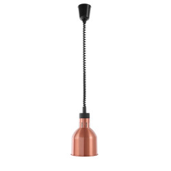 Függesztett melegentartó lámpa henger alakú, HENDI, Rézvörös, 230V/250W, ⌀175x(H)250mm 273890