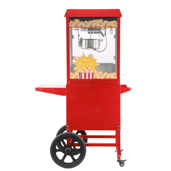 Popcorn gép kocsival, HENDI, Piros, 220-240V/1155W, 940x510x(H)1553mm 282830