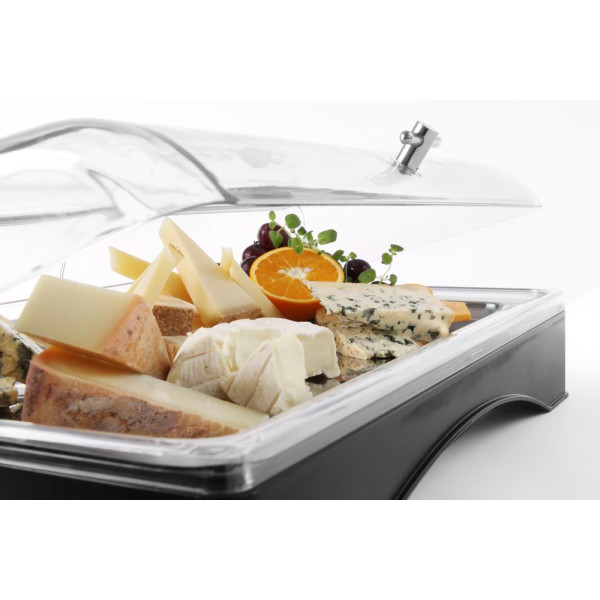 Hűthető ételtároló fedővel - GN 1/1, HENDI, készlet, 555x357x(H)175mm 424186