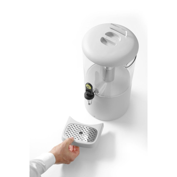 Gyümölcslé-adagoló, 8 l UNIQ, HENDI, designed by Robert Bronwasser, 8L, Fehér, 318x216x(H)532mm 425053