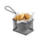 Miniatűr olajsütő kosarak, HENDI, 90x90x(H)90mm 425633
